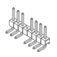 Amphenol Commercial Products G801LQ3000255EU ພິນສະຕຣິບພິນເຮດເດີ 2.54mm Pitch R/A DIP,1x8Pin,5u" Gold,LCP,6.0mm*2.54mm*3.0mm,Removed#5Pos