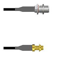 Amphenol Custom Cable Q-1X02Y0008084i ສາຍສະບັບ RF N-SJB/SMA-SJB RG58 84I