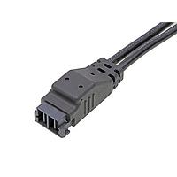 Molex 218055-0210 ການປະກອບສາຍສະເພາະ EXTreme Guardian Plug-to-Pigtail (OTS) ການປະກອບສາຍ 11mm Pitch Single Row 1m Length 2 Ckts Blk
