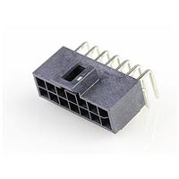 Molex 105314-1714 ຮອດເດີແລະຮາວຊິງສ໌ NANOFIT HDR RA DLR 14CKT 15AU BLK