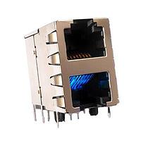 Stewart Connector SS60000-007G ປຸ່ມຕ່າງໆ Modular Jack CAT6 Vertical (180) 8P 8C Unshielded EPP-918 Gel