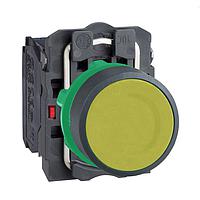 SCHNEIDER XB5AA55 ປຸ່ມກົດສະແກນ 22MM ບໍ່ມີແສງ ປຸ່ມກົດເຫຼືອງ ມີບລອກ