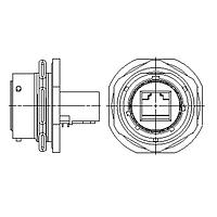 Amphenol Socapex RJF72B00 ຊຸດສາຍສົດ RJ45 ຮູ 8 ຮອບວົນ ມືດຈັບກະແຈ