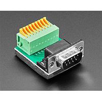 Adafruit 4512 ອາເດັບເຕີດຫນ້າ DE-9 (DB-9) ປຸກຊາຍເພື່ອບລັອກສົດເຊື່ອມຕໍ່