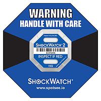 SpotSee 47000K ShockWatch 2 ShockWatch 2 - 15G - ມີເລກລະຫັດຕິດຕາມ, ລວມປ້າຍກຳກັບ