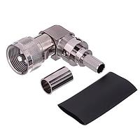 Amphenol Times Microwave Systems EZ-300-UM-RA-X ຕົວເຊື່ອມ UHF-ຜູ້ຊາຍ (ປລັກ) ມຸມຂວາ, ຕົວເຊື່ອມດອກກັນ, ຂາຍບໍ່ມີການບິນ, ບໍ່ມີການຕັດກວດເສັ້ນສາຍ