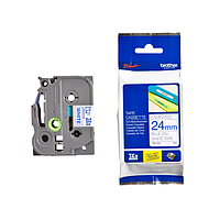 BROTHER TZe-253 24mm TZe-Tape Blue ສຸດສີຂາວ