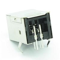 Kycon KUSBX-BS1N-B30 ຕູ້ປະກອບ USB ປະເພດ B B TYPE RECEPTACLE ສີດຳ 30u ທອງ