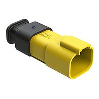 Amphenol SINE Systems AT04-4P-SR02YEL ປະຕູຮັບ 4 ຕຳແໜ່ງ, ປະຕູຮັບ, ກະແຈ, SR02 ການປົກປ້ອງການຍືນຢືນ (ການປິດສະຫຼາດຂະໜາດຫຼຸດ), ຮ່າງສີເຫຼືອງ