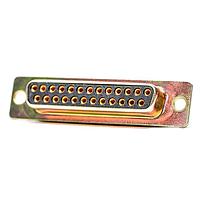 ITT Cannon DBMM25SE ຕິດຕໍ່ມາດຕະຖານ D-Sub DSUB 25 F PCB STR G50 ZINC