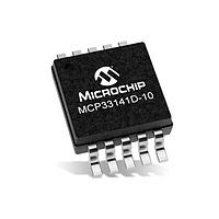 Microchip Technology MCP33141-05T-E/MS ອຸປະກອນການຮັບຂໍ້ມູນຄວາມຖືກຕ້ອງສູງ 12-bit, 500 ksps, ຊ່ອງດຽວ, single-ended SAR ADC
