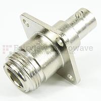 Fairview Microwave  SM3503 4 Hole Flange N Female to BNC Female Adapter (6 Ghz)