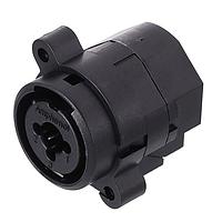 Amphenol Audio ACJC10SL BULK ຮອບຮອງ 1/4" XLR Dual Chassis Mount CType Stereo Solder Contacts Latchless Switching XLR