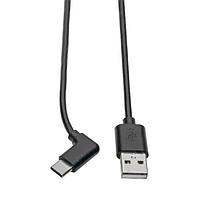 Tripp Lite U038-006-CRA ສາຍ USB 6FT USB2.0 C/A RT ANGLE
