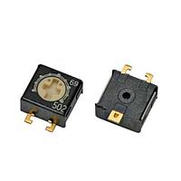 Ohmite SMUB105PET ຕຣິມເມີທ໌ Sealed Cermet 0.125W 50 ohm 20% Single-Turn Trimmer