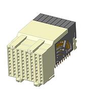 Amphenol FCI 10124355-101LF ຕູ້ຕໍ່ໄວສູງ / ຕູ້ຕໍ່ແບບມົດູເລີນ 3 ຄູ່ RAR VS2