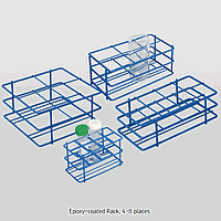 SciLab SL.Rac7007 ແຣັກ, ຄຸດດ້ວຍອີໂປຊີ, ຮ່ອງ 8×Φ52 mm, ສໍາລັບຫົວທົດ 100ml, 230×128×h70 mm