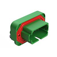 Amphenol SINE Systems AT13-18PC-BM04GN ຕົວເຊື່ອມຕໍ່ 18 ຕຳແໜ່ງ, ຕິດຕັ້ງມຸມຂວາ ແບບ Flange ບົວບັນທຸກ PCB, ມີຕິນຊຸດຕິດຕໍ່, ປອດ, ມີລັກສະນະ Keyed C, ສີຂຽວ