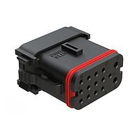 Amphenol SINE Systems AT16-15SC-K003 ຕົວເຊື່ອມ 15 ຕຳແໜ່ງ ປລັກ, ປຸ່ມ, ກະແຈກະລັງ C, ຝາປິດ, ການປິດສະຫຼຸບຂະໜາດ, ສີດໍາ