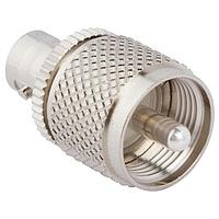 Amphenol RF 031-28 ຕົວແປ RF - ລະຫວ່າງຊຸດ UHF PLUG ໄປ BNC JACK ADAPTER, 50 OHM