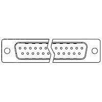 Amphenol Commercial Products L717TSE09POL2C309 D-Sub Connectors - Standard Density Dsub, Stamped Signal 3A, Straight PCB Thru Hole Low Profile, Height=6.02mm(.237in), 9 Pin, Bright Tin Shell+Grounding Dimples, 0.76m(30 in) Gold, 3.05mm (.120in) Clear Hole