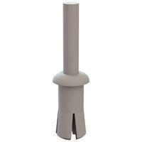 Essentra Components 61PR100300 ປຸດດັດດວງ Push-In Rivet, ຮູ Hole .156, ຄວາມຫນາ Panel .218-.312