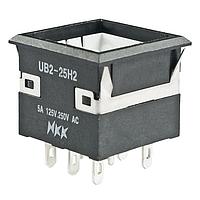 NKK Switches UB225KKW016CF ປຸ່ມກົດສະຫນອງ ON(ON) ແສງ LED ແດງ/ຂຽວ ຂາຍົດບົດເທົ່ານັ້ນ
