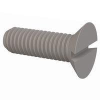 Essentra Components 50M050080H016 ສະກຣູຫຼັກມີລູກປຸ່ມຊ່ອງສະເລັດ 90 Slotted CSK Screw, M5 X .8 Thread, 16mm Lg