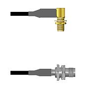 Amphenol Custom Cable Q-2R04I0008010i ສາຍສະບັບ RF SMA-RJB/TNC-SJB RG58 10I