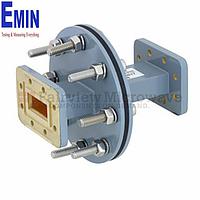 Fairview  FMWAD5017 WR-112 Waveguide Bulkhead Adapter Using CPR-112G Flange and Operating from 7.05 GHz to 10 GHz