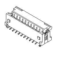 Molex 501951-6000 ບອດມາວນຕ໌ .5MM FPC 60 POS VERT SMT ZIF TOP
