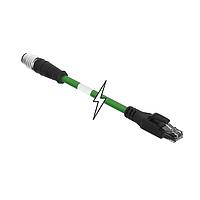 Molex 1201080259 ເຄື່ອງສາຍ Ethernet / ເຄື່ອງສາຍເຄືອກຂ່າຍ M12-4P(D)-MM-ST/ RJ45-M-15M-PUR