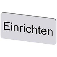 SIEMENS 3SU19000AC810AR0 ແຜ່ນປ້າຍ, Einrichten INSCR. LABEL,SILV 12.5 X 27MM,EINRICHTEN
