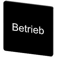 SIEMENS 3SU19000AE160AP0 ປ່າຍປ້າຍ, Betrieb INSCR. LABEL, ສີດຳ 27 X 27MM, BETRIEB