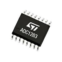 STMicroelectronics ADC1283IPT ADCs - ຕົວແປສັນຍາລະດັບອນາລອກເປັນດິຈິຕອລ 8-ຊ່ອງ, 50ksps ຫາ 200ksps, ຕົວແປ A/D 12-ບິດ