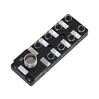 Banner Engineering JB-8M12-M23-24 ບລັອກຕໍ່ເຊື່ອມສາຍເຊັນເຊີ / ສາຍເຊັນອັກຕູເວດເຕີ, 8 ພອດ M12 8 ສັນຍານ, ຕູ້ການເຊື່ອມ 12 ຂາ M23, ໄຟ LED ສັນຍານ ແລະ ພະລັງງານ