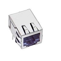 Stewart Connector SS74800-038F ມອດູ່ນແມດຈັກ CAT5E ແບບຮອຍຊັນ 8P8CPG ປົກກັນສະໄປເດຍ LED