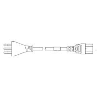 Volex 2153H 10 C3 ສາຍພະລັງ AC H05WF3G 2.5M ສີດຳ ບາຣາຊິນ
