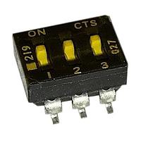 CTS Electronic Components 219-3MST ສະຫນັບ DIP SPST 3 ສ່ວນສະຫນັບ