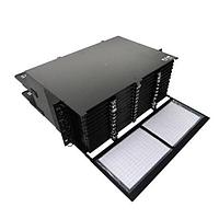 Eaton N600P-576A-24 ກອງປົກຄຸມການຕໍ່ຕ້ອງເສັ້ນໃຍວ Fiber Splice Dome Enclosure, Splicing Cassette FBR SPLC PNL, 4U, 576F, SM APC