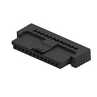 ERNI - TE Connectivity 234480-E ຮອງສະໜອງສາຍແລະຮອງສາຍ 12-PIN, ຜູ້ຍິງ, IDC2426FRIC.R/A