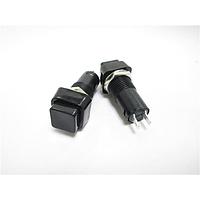 Shin Chin R13-23B-05-BB ປຸ່ມກົດສະຫນອງ SPST ປິດ-ເປີດ ສີດຳ