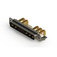 EDAC 629-17W5650-4NB ຕູ້ຕິດຕໍ່ D-Sub ປະສົມມຸມຂວາ ຕູ້ຕິດຕໍ່ພະລັງງານ Combo D-Sub