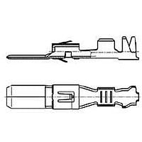 AMP Connectors - TE Connectivity 962909-1 ຂໍ້ຕໍ່ FLACHSTECKER 4,8MM