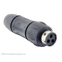 Eaton Souriau-Sunbank UTGX1JC103S ປຸ່ມຮັບສະຫນອງ ປຸ່ມຮັບສະຫນອງໃນແຖວ, ມີກະບອກສາຍສົ່ງສະຫນອງດ້ານຫຼັງ, ສໍາລັບ 3 ຂໍ້ຕິດຕໍ່ຍິງ, IP68/69K