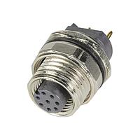 HARTING 21033212830 ຕົວຍືນຕົວຍືນ M12 A-code 8pin ຜູ້ຍິງຕົວຍືນຕົວຍືນ pcb ຕົວຍືນຕົວຍືນ, ຮຸ່ນປົກປ້ອງ + ກອງຫຼັງຕົວຍືນ