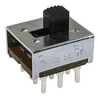 CW Industries GF-161-0005 ສະລາຍສະວິດ STANDARD 3PDT SLIDE SWITCH ON-ON