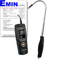 PCE HWA 30-ICA ເຄື່ອງວັດແທກຄວາມໄວລົມສາຍຮ້ອນ (0.3~30.0 m/s; 0~45 °C;  0~999900 m³/min; ISO Calibration Cert.)