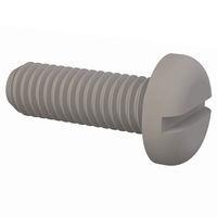 Essentra Components 50M050080N015 ພັນສລອດເດດ Pan Slotted Screw, M5 X .8 Thread, 15mm Lg