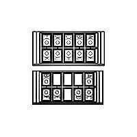 AMP Connectors - TE Connectivity 591863-1 ເຄື່ອງມືແລະອຸປະກອນເພີ່ມເຕີມ Terminal Block 10POS 600V MOD ASSY FEEDBK